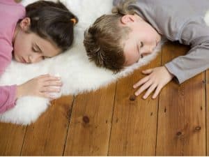 napping kids using a relaxed schedule